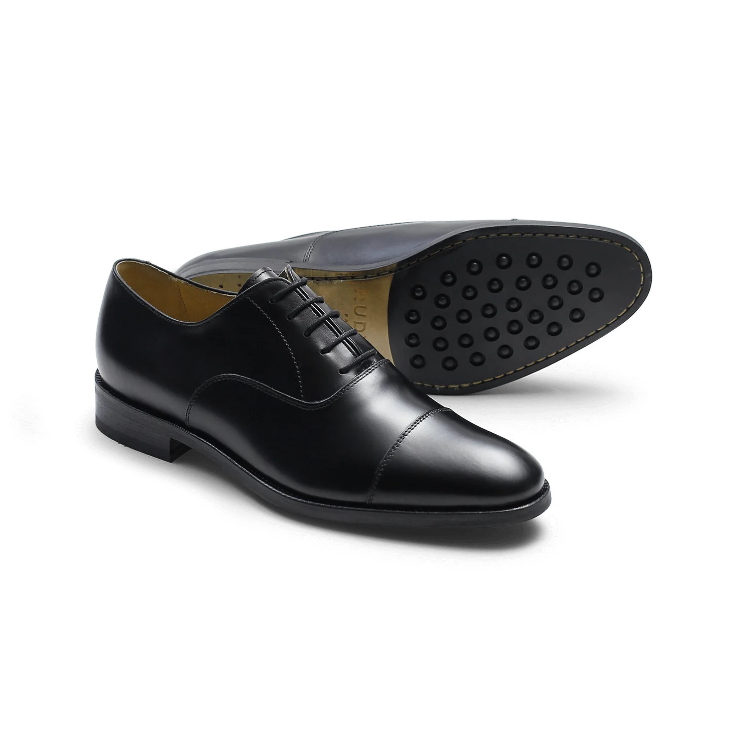 Parker-Richelieu en cuir noir