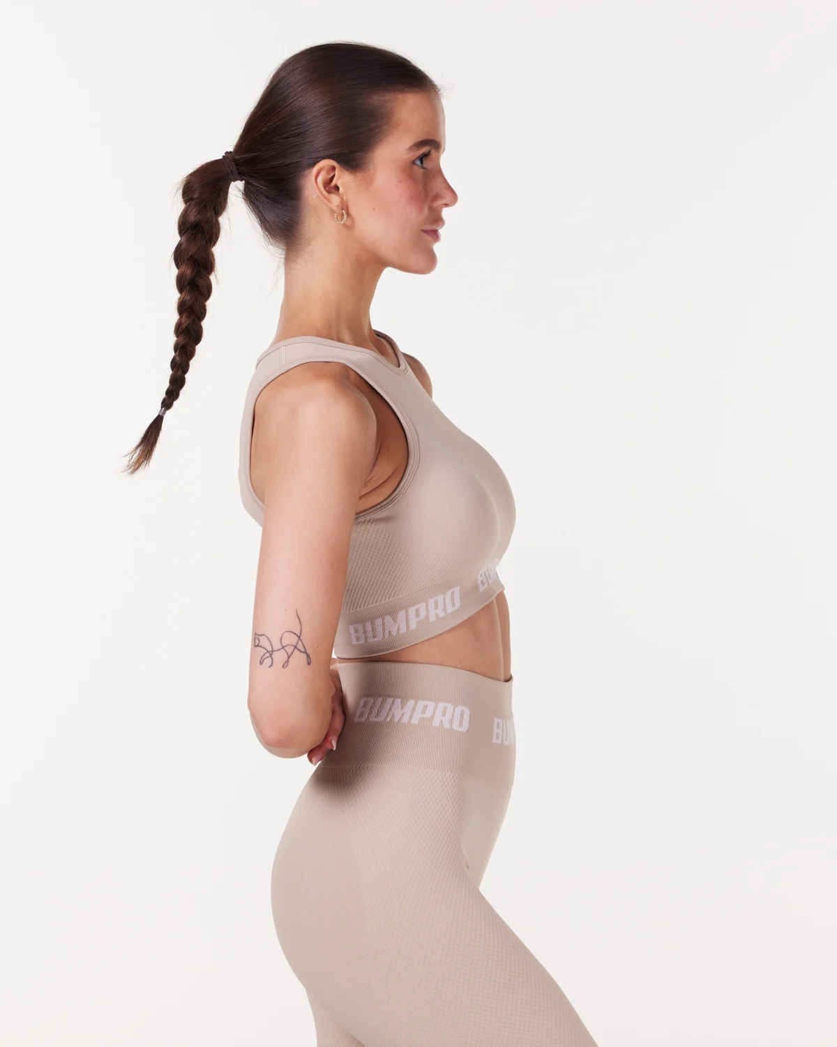Bumpro Beam 22 Crop Tank Beige Pepper