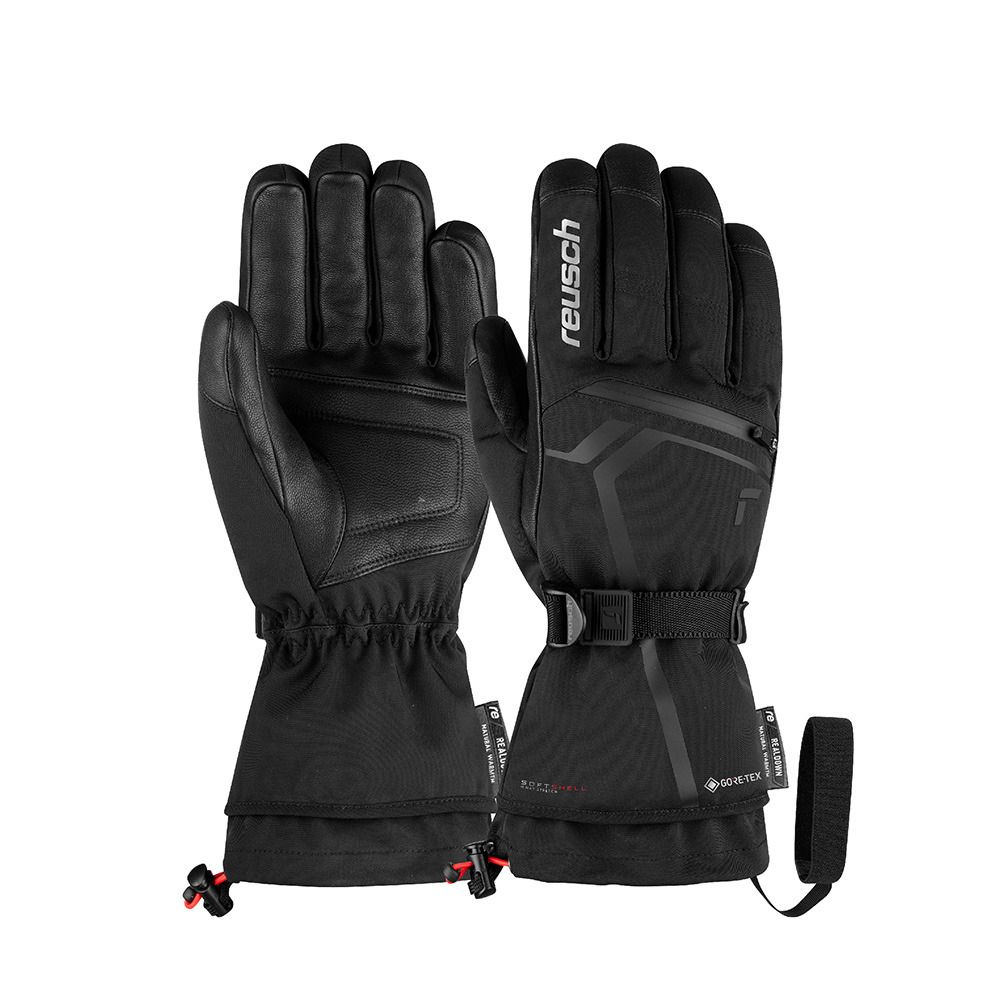 Reusch DOWN SPIRIT GTX - Gants ski black/silver