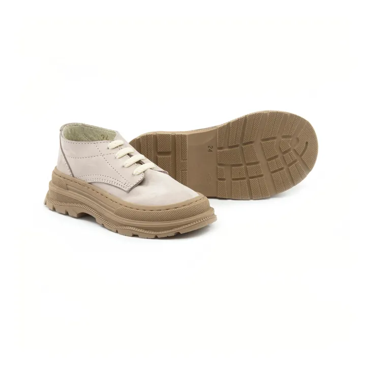 Pèpè Baskets Lacets Plateforme | Crème