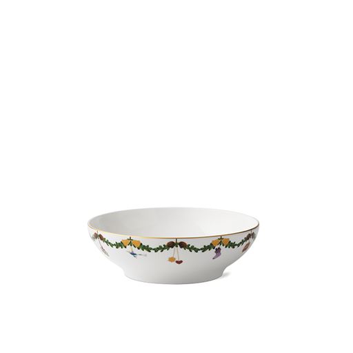 Royal Copenhagen Stjerne Riflet Jul Skål, Ø25 cm