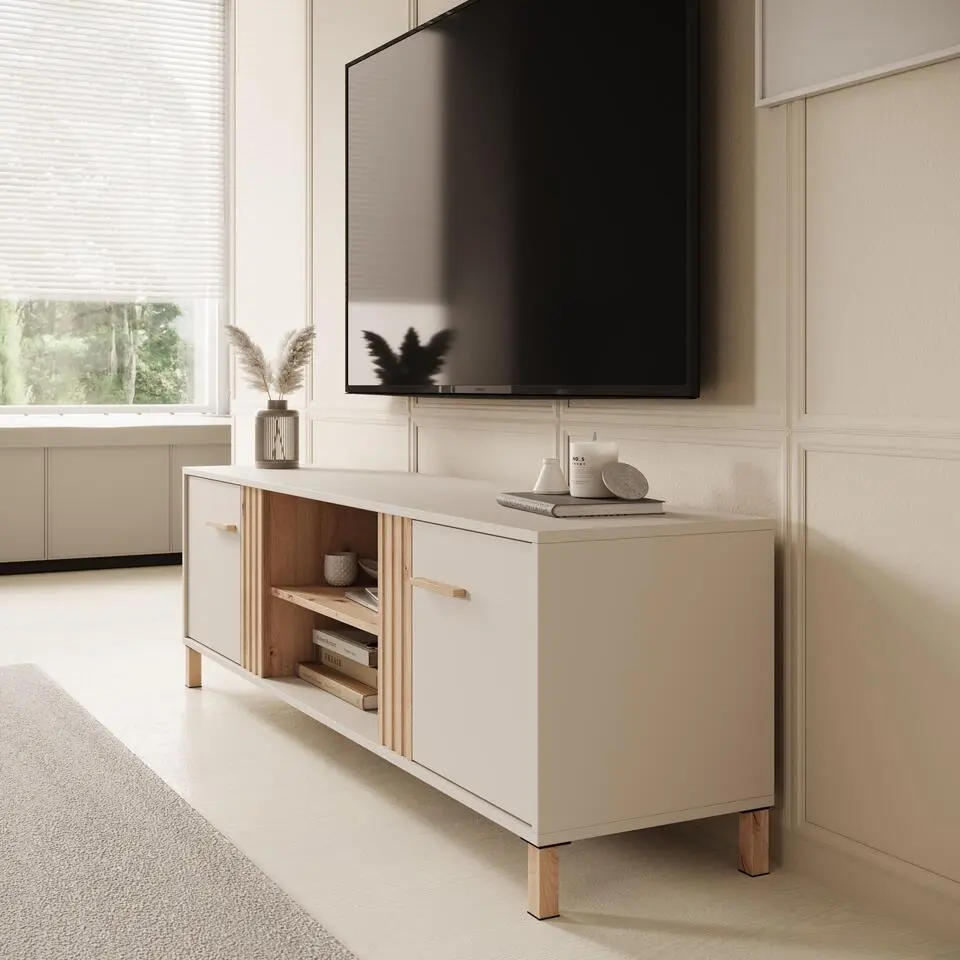 Meubella - TV-Meubel Bahia - Beige - 163 cm