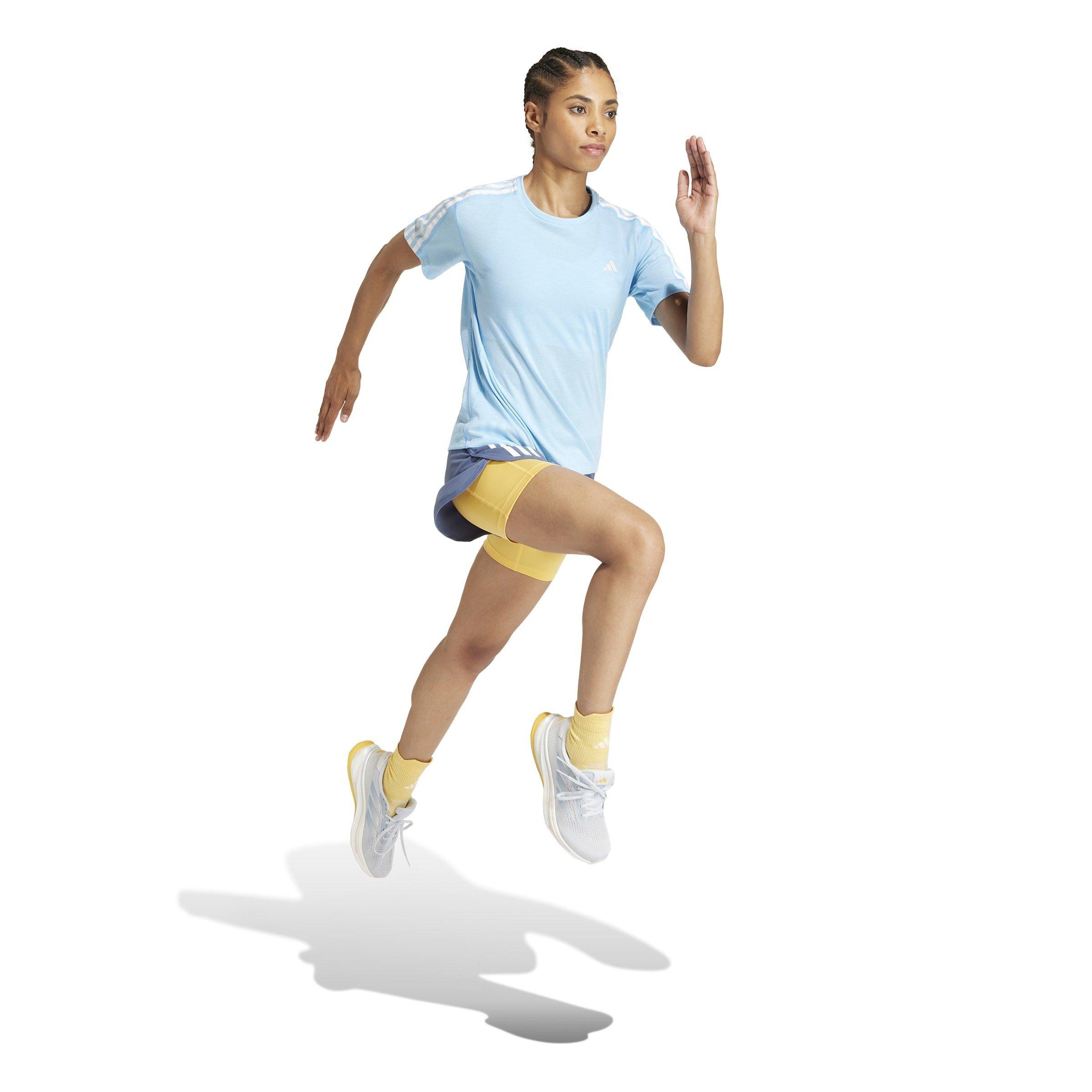 adidas Own The Run Three Stripe T Shirt Womens