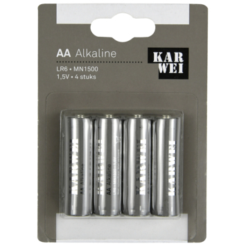 KARWEI Batterij Alkaline AA 4 stuks