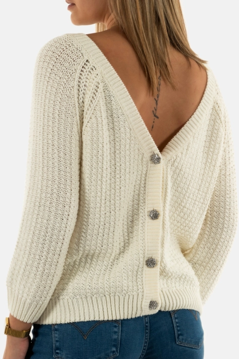 Pull hiver morgan 242-mreve ivoire