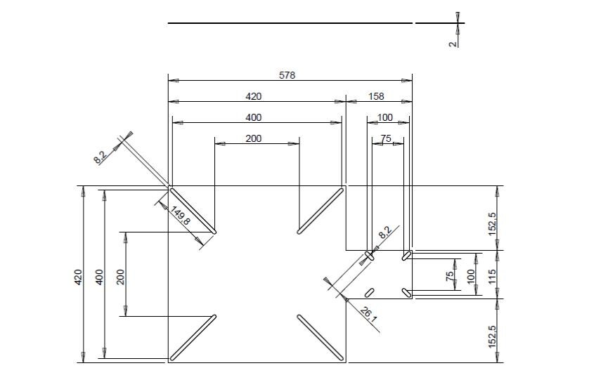VESA Adapter Platte, Metall, schwarzVESA-Adapterplatte