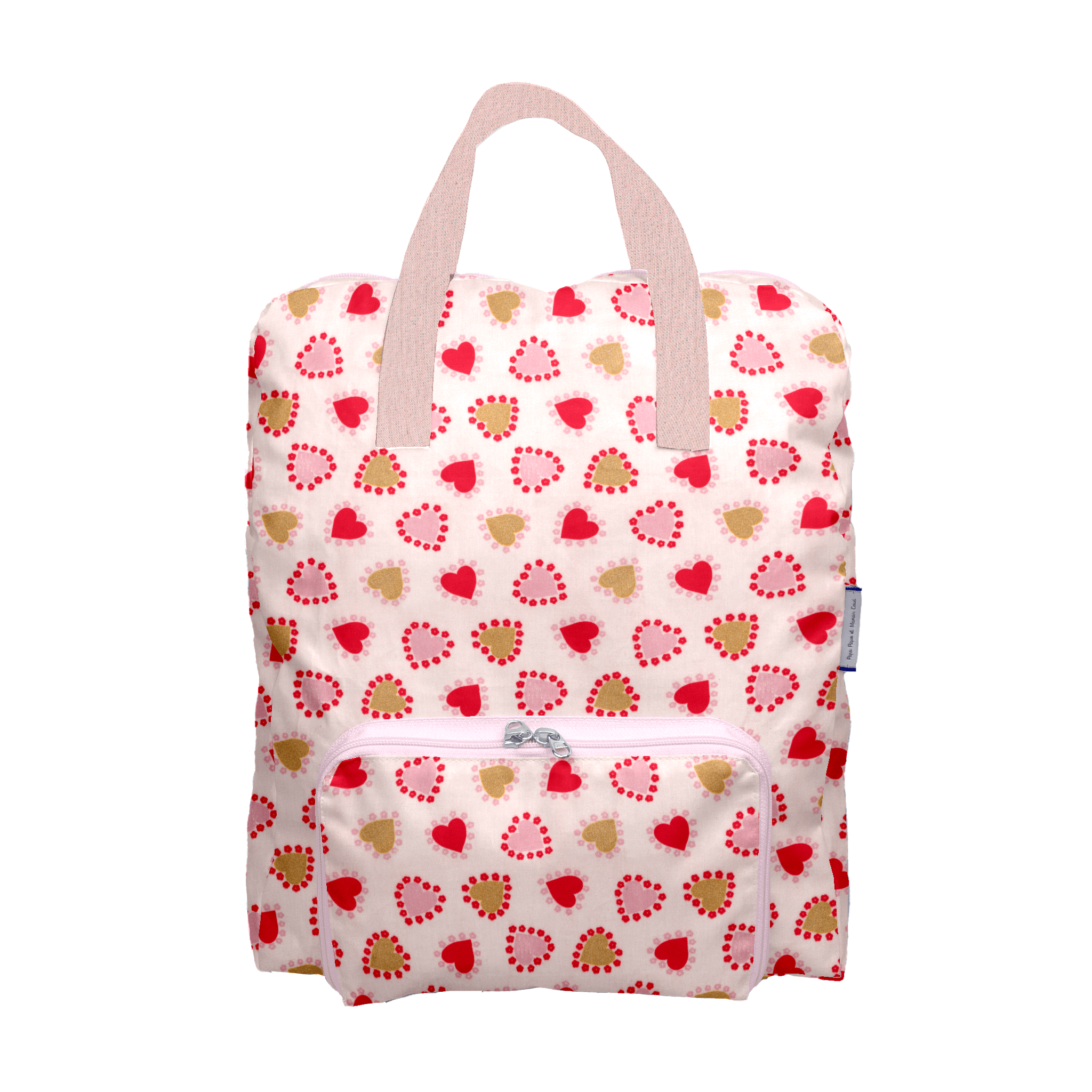 Sac À Dos Pliable Gaby Petits Coeurs