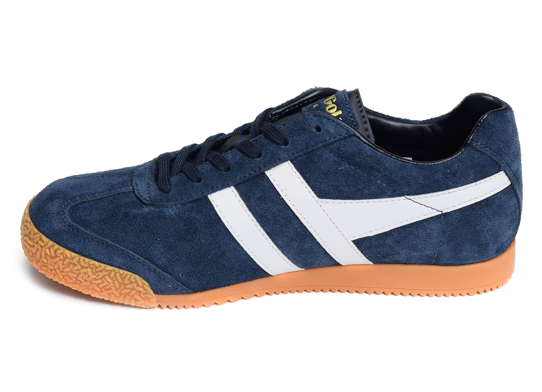 Harrier suede trainers marine blanc