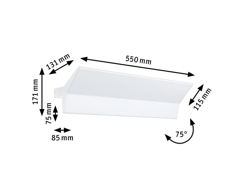 Paulmann Wandleuchte Stine, 17W, 2700-6500K, Weiss LED Wandleuchte Smart Home Zigbee