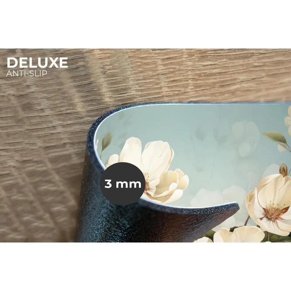 MuchoWow Placemat (6stuks) 45x30cm Bloemen Wit Natuur Vintage