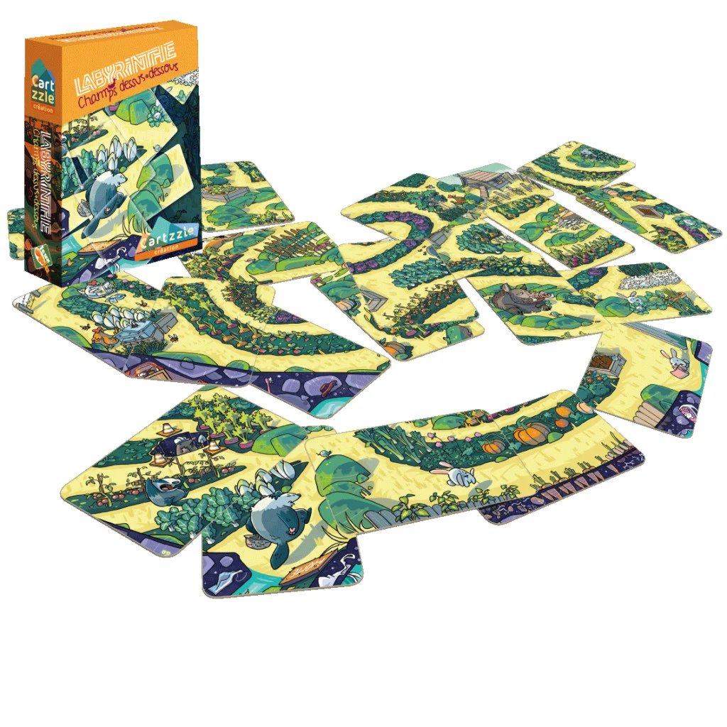 Cartzzle - Labyrinthe: Champs Dessus Dessous