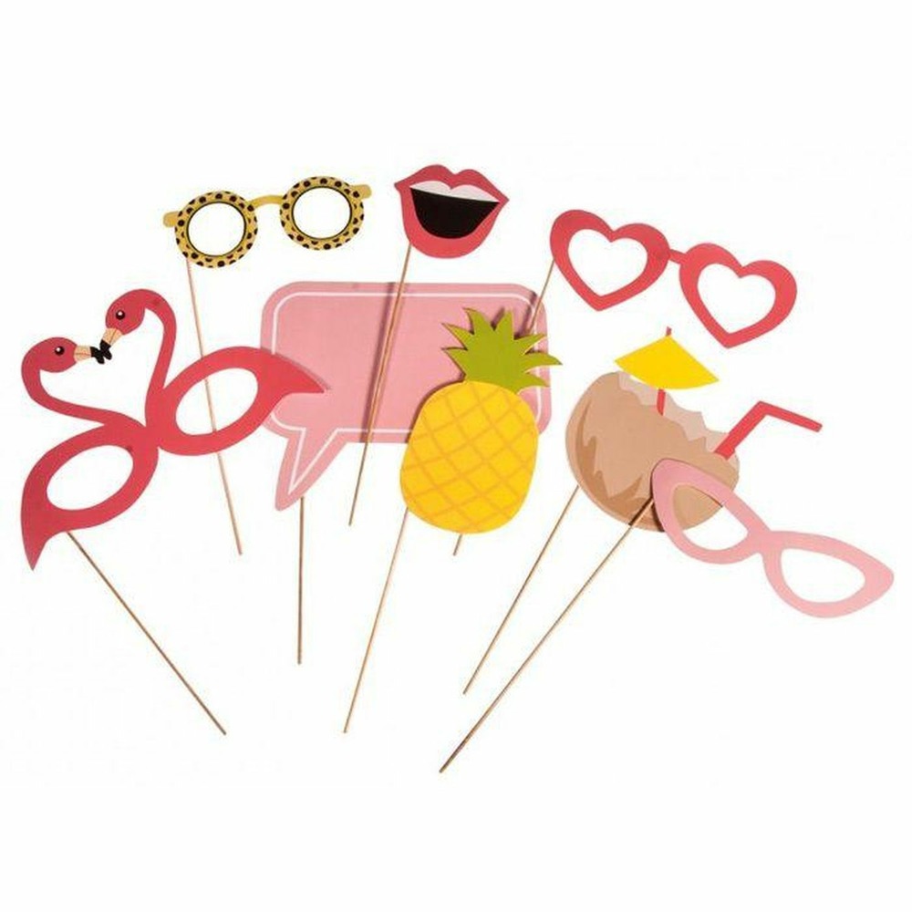 16 masques pour photobooth - summer