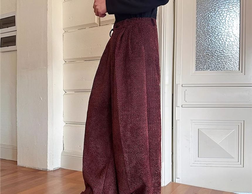 Omozando - Mid Rise Wide Leg Pants