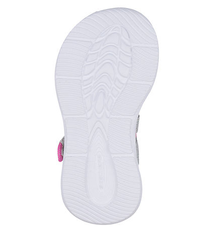 Skechers Sandaler m. Lys - Sola Glow - Sølver/Hot Pink