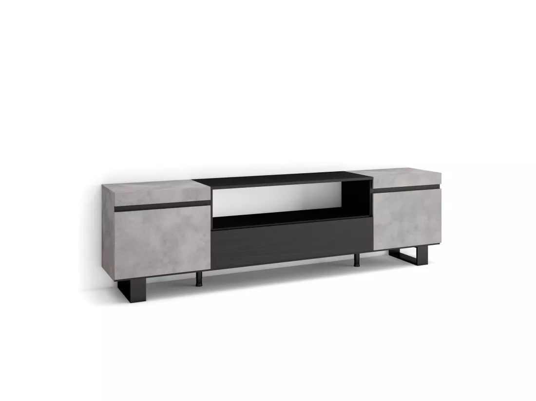 Meuble TV, Banc Télé, 200x57x35cm, Pour les TV jusqu'à 80