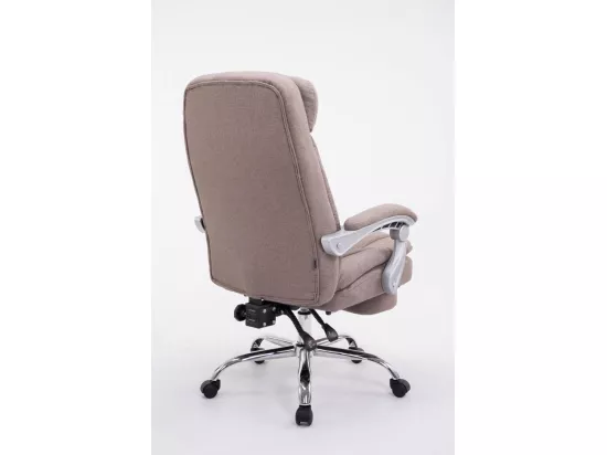 Chaise de bureau - Tissu - Taupe - XL Troy