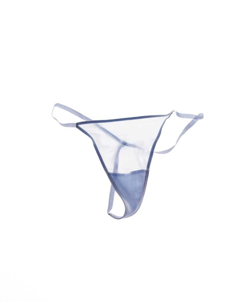 Calcinha fio dental com alça de tule