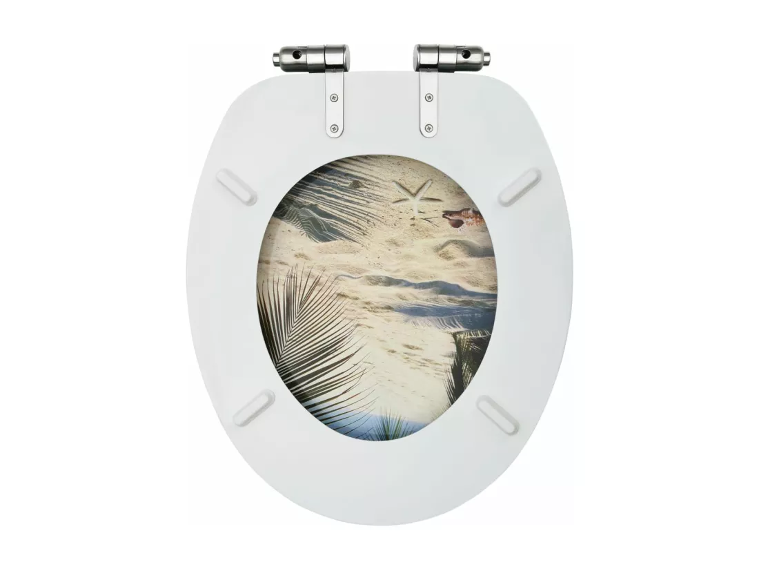 Siège abattant WC avec effet bois 42.5 x 35.8 x 5.3 cm 02_0002938
