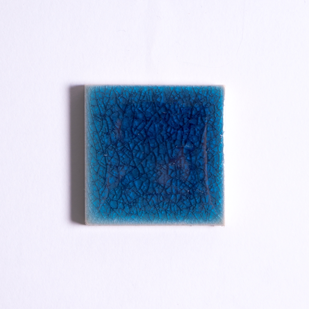 Fliese 'Craquele' ozeanblau, L 10 cm, B 10 cm von fischer's lagerhaus