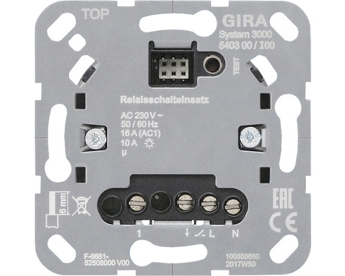 Gira 2260183 Systeem 3000 relaisschakelsokkel