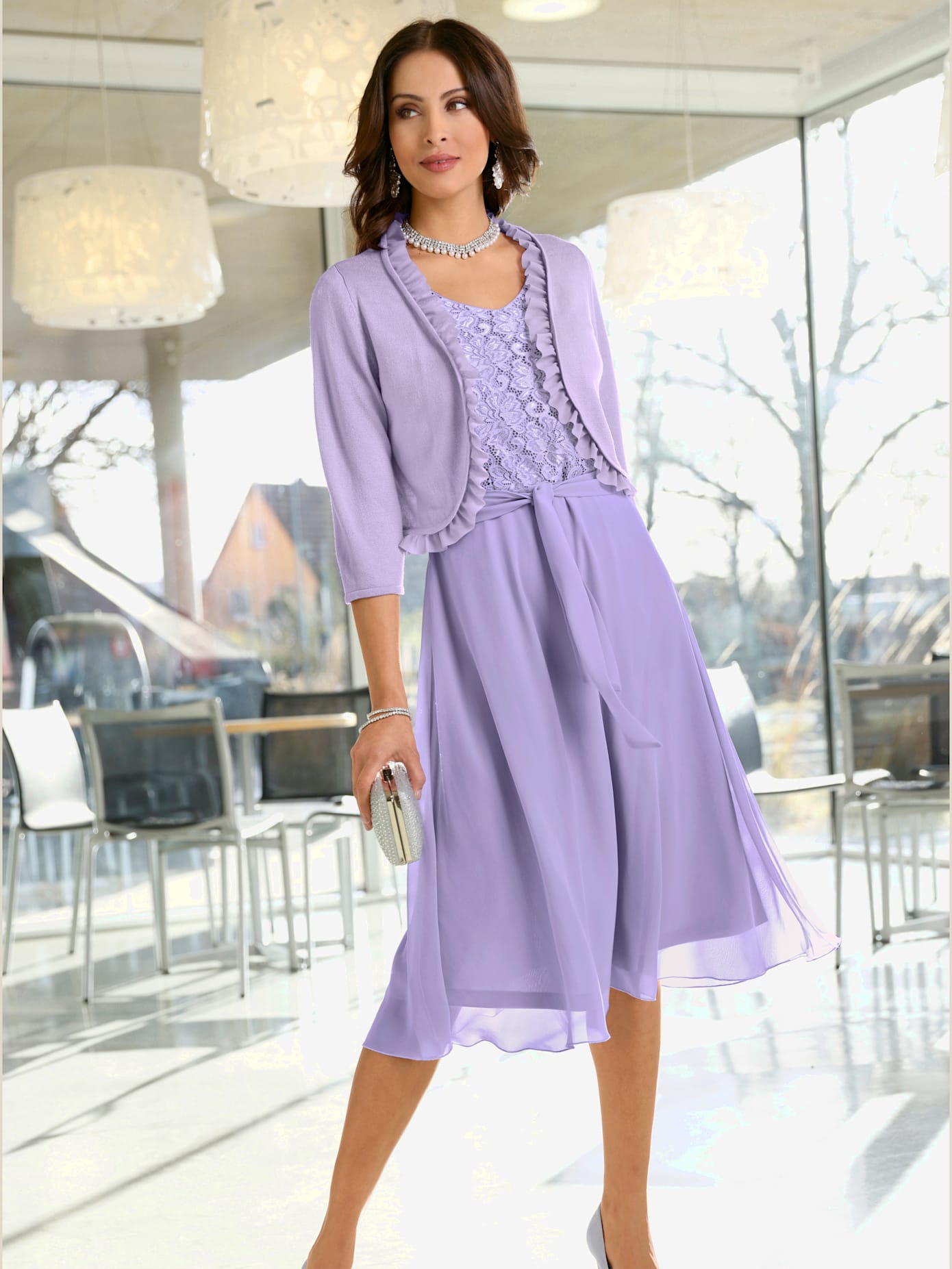 Robe évasée qualité tissée