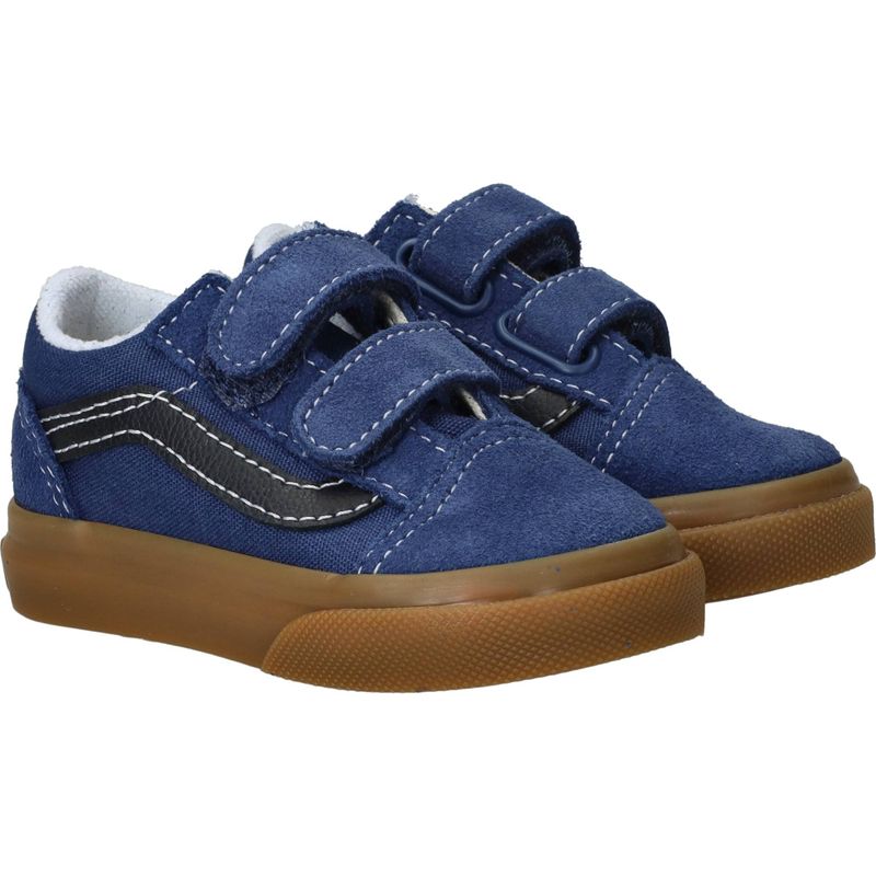 Vans Old Skool V Gum Sneakers Blauw Jongens