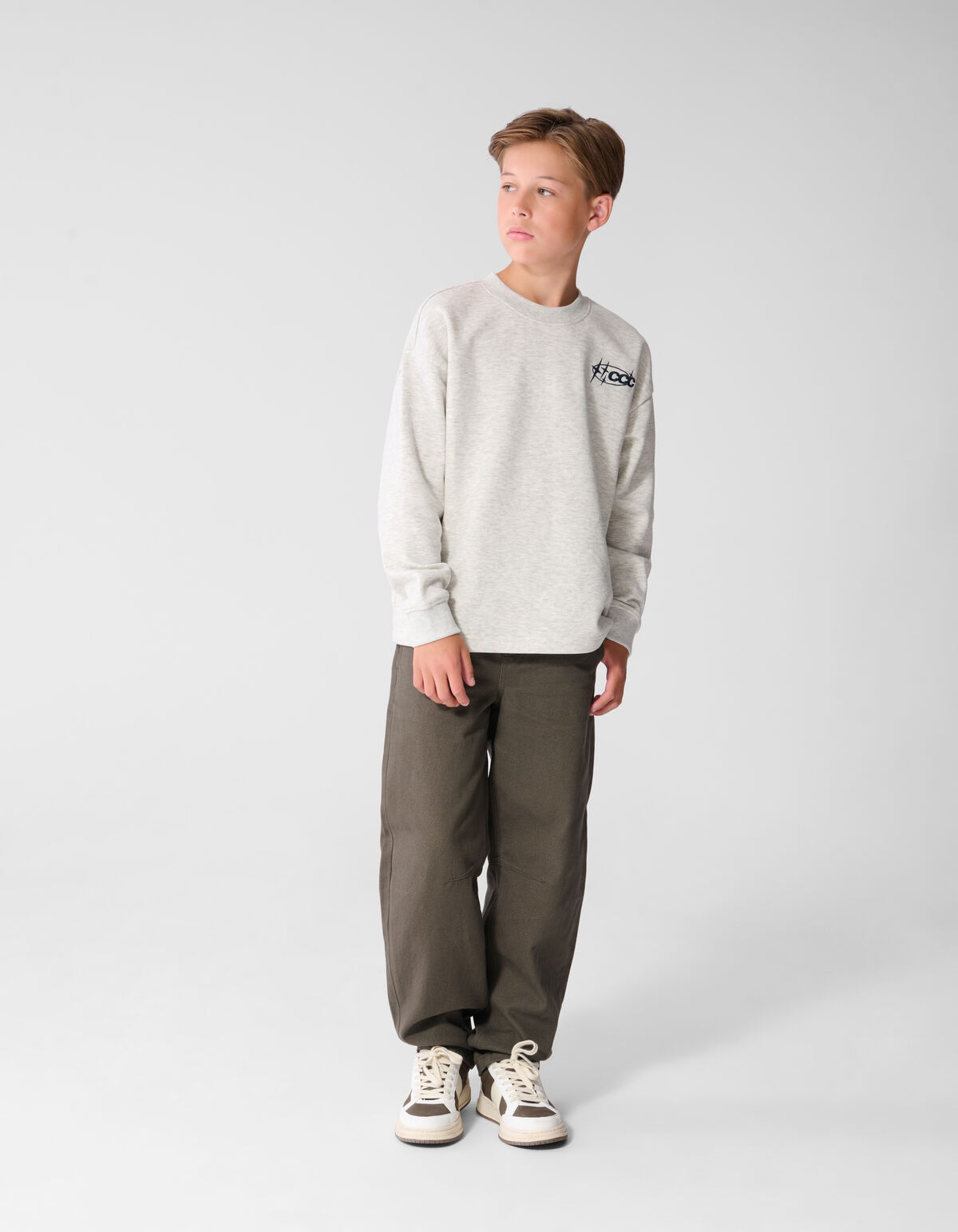 Twill Barrel Fit Broek Donkergroen