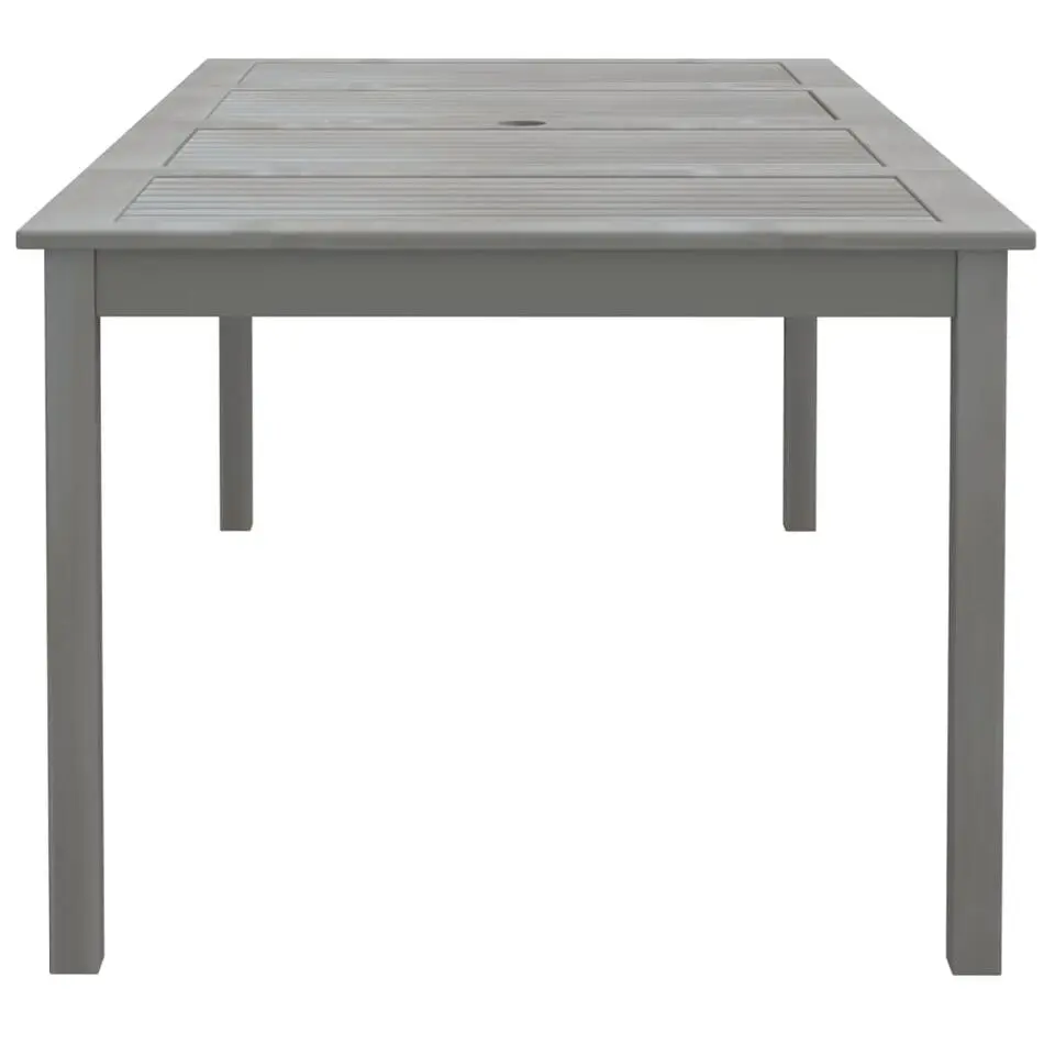 vidaXL - Tuintafel - Grijs - Massief acaciahout - 200 x 100 x 75 cm
