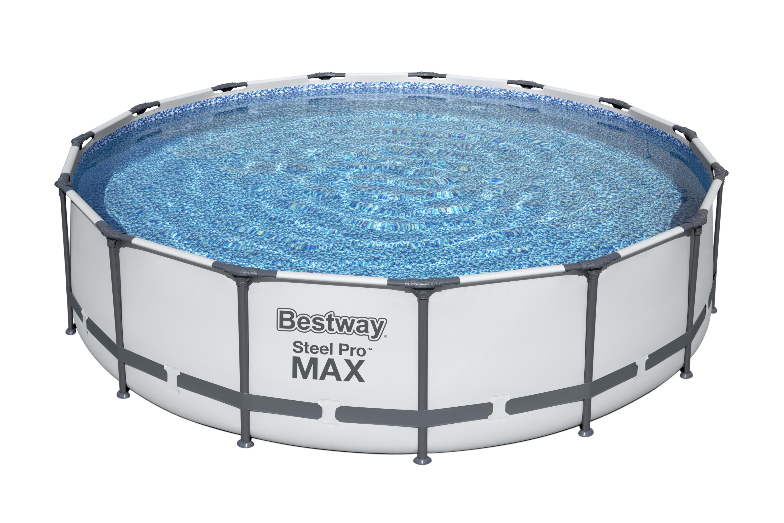 Bestway Pool Komplett-Set hellgrau 457 x 107 cm