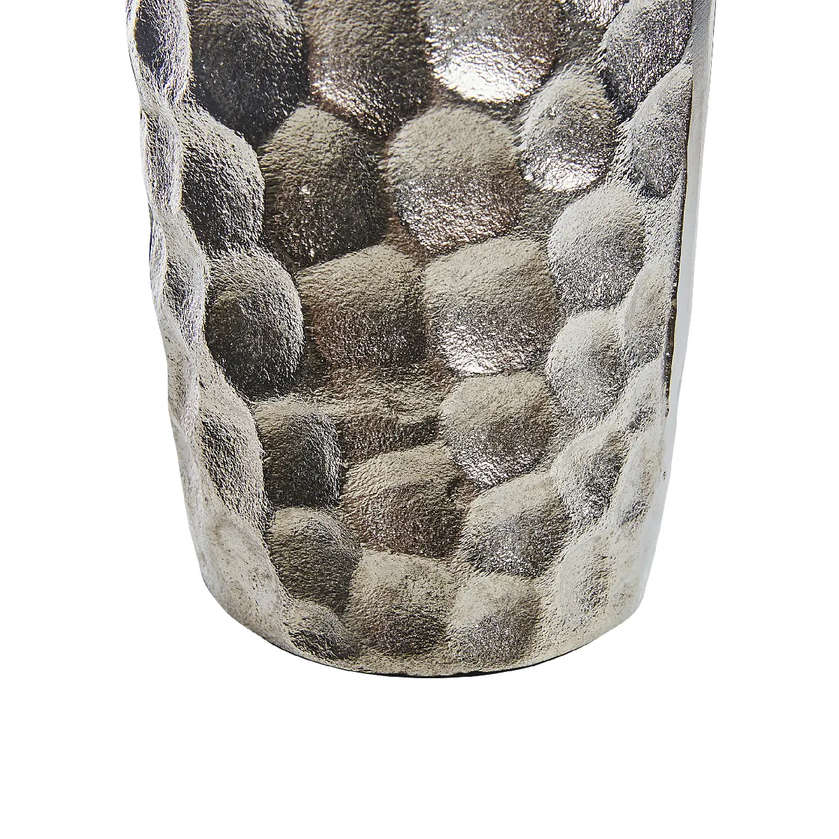 Beliani Vase CALAKMUL Métal Argenté