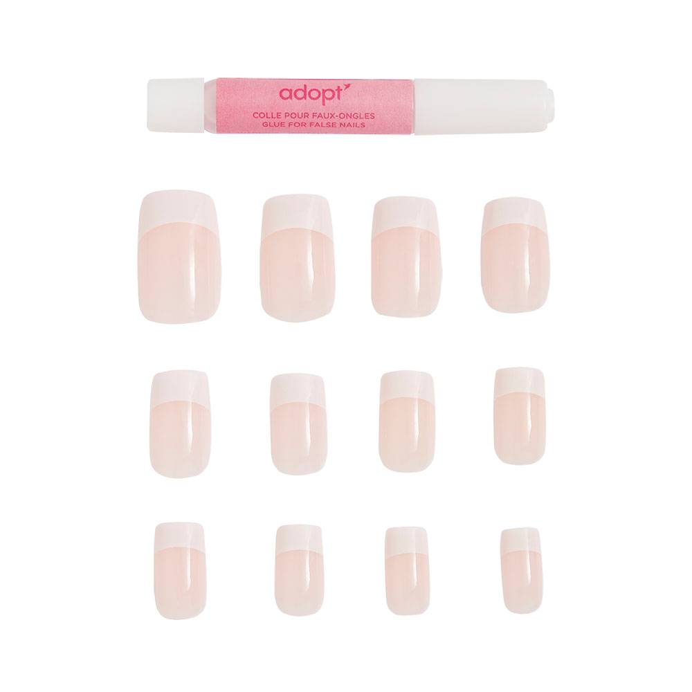 Faux-ongles Pack de 12 faux-ongles effet naturel