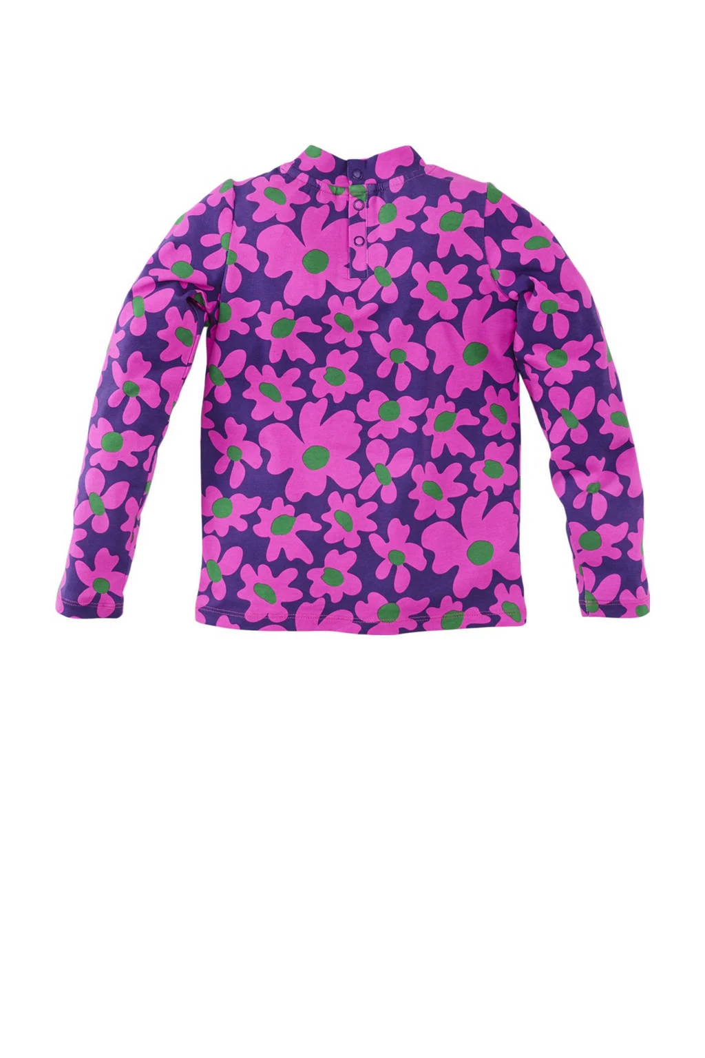 Z8 kids longsleeve Isebeau met bloemen roze/paars