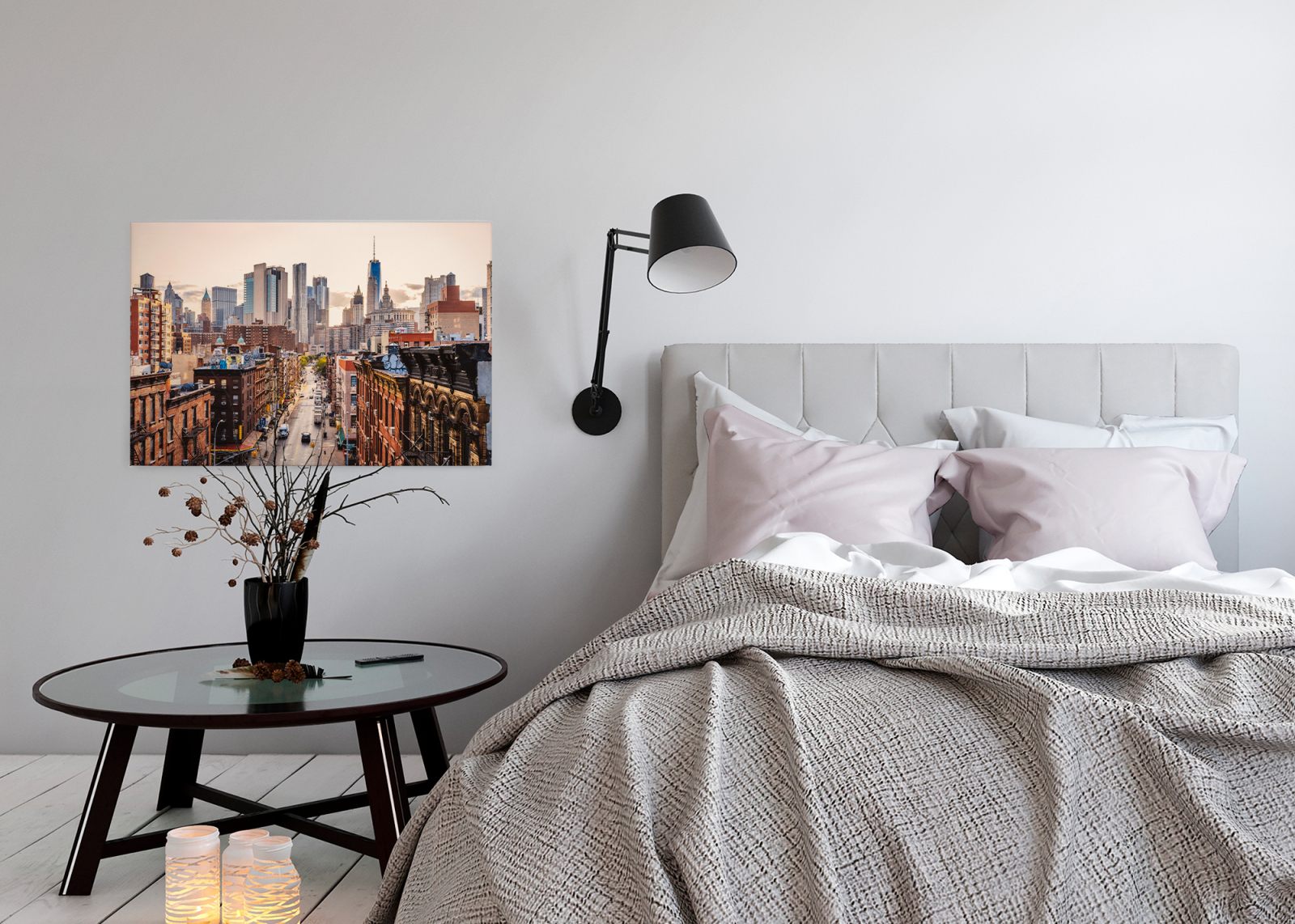 Leinwandbild NEW YORK - braun - 90x60 cm