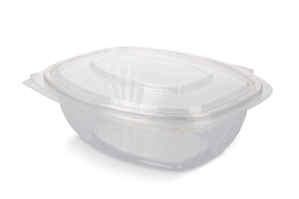 Saladebakje met klapdeksel 1000 ml BIO