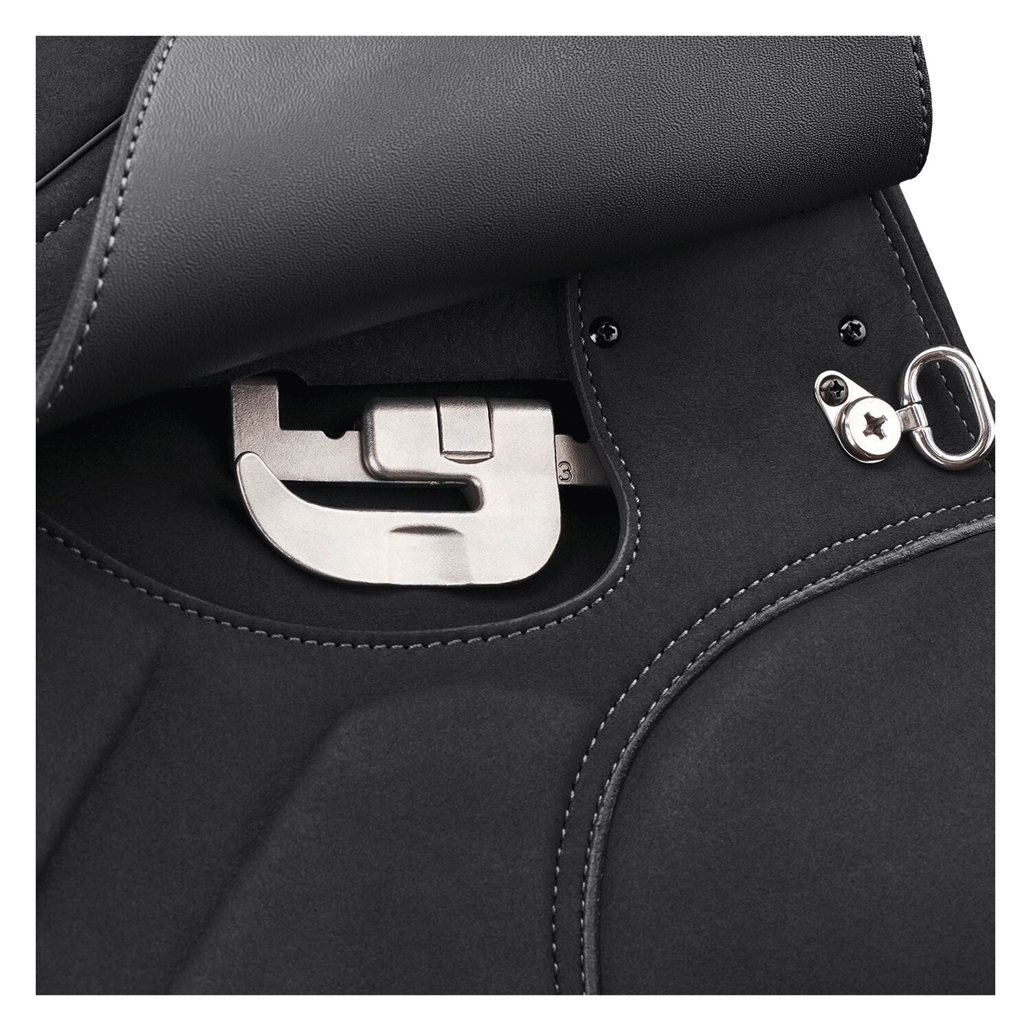 Wintec Dressursattel HART Isabell, mit CAIR  - schwarz - 16.5