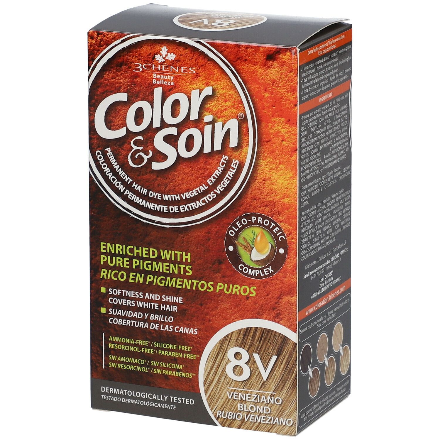 Les 3 Chênes Color & Soin Coloration 8V Blond