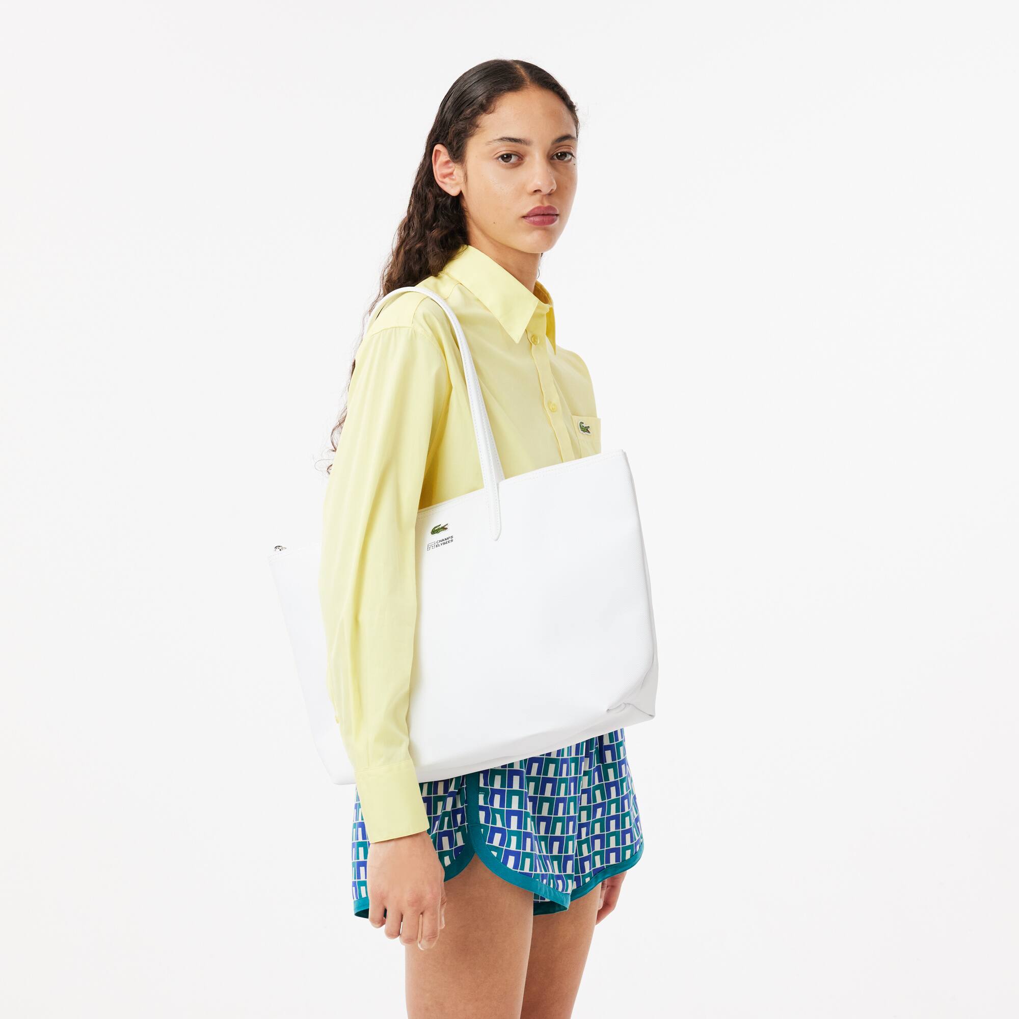 Champs-Élysées Tote Bag mit Reißverschluss Taschen - Weiss - Lacoste - Damen