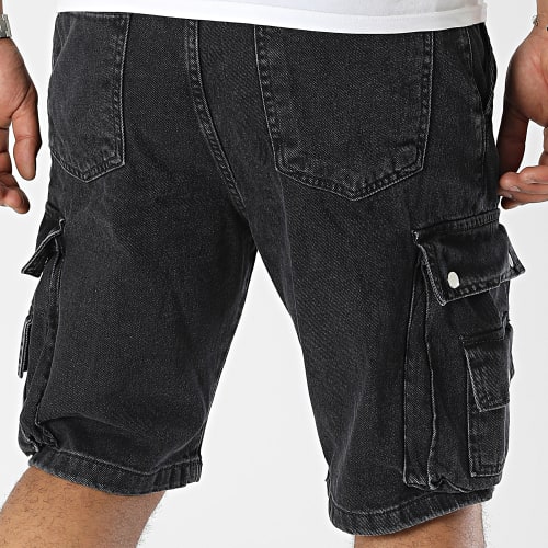 Short Cargo Jean Noir
