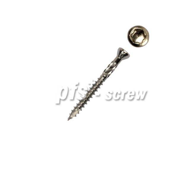 Hardhoutschroef torx met boorpunt 5.0x60mm RVS (200 stuks)