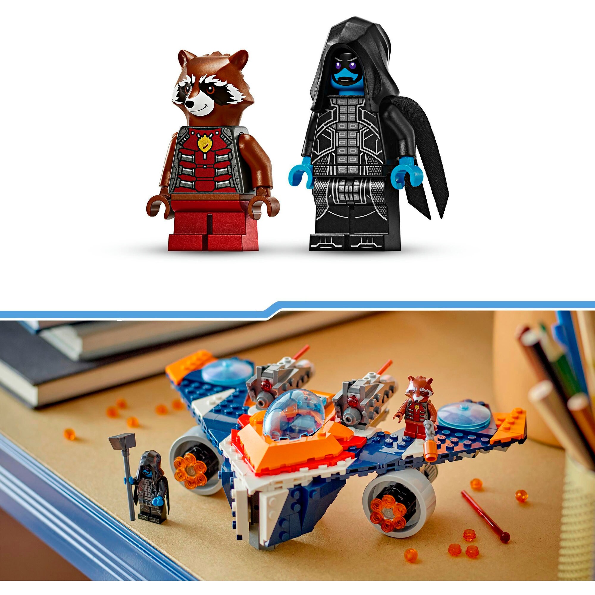 LEGO Konstruktionsspielzeug Marvel Super Heroes Rockets Raumschiff vs. Ronan