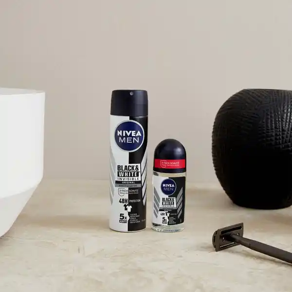 Anti-Transpirant Roll-on Black & White Invisible