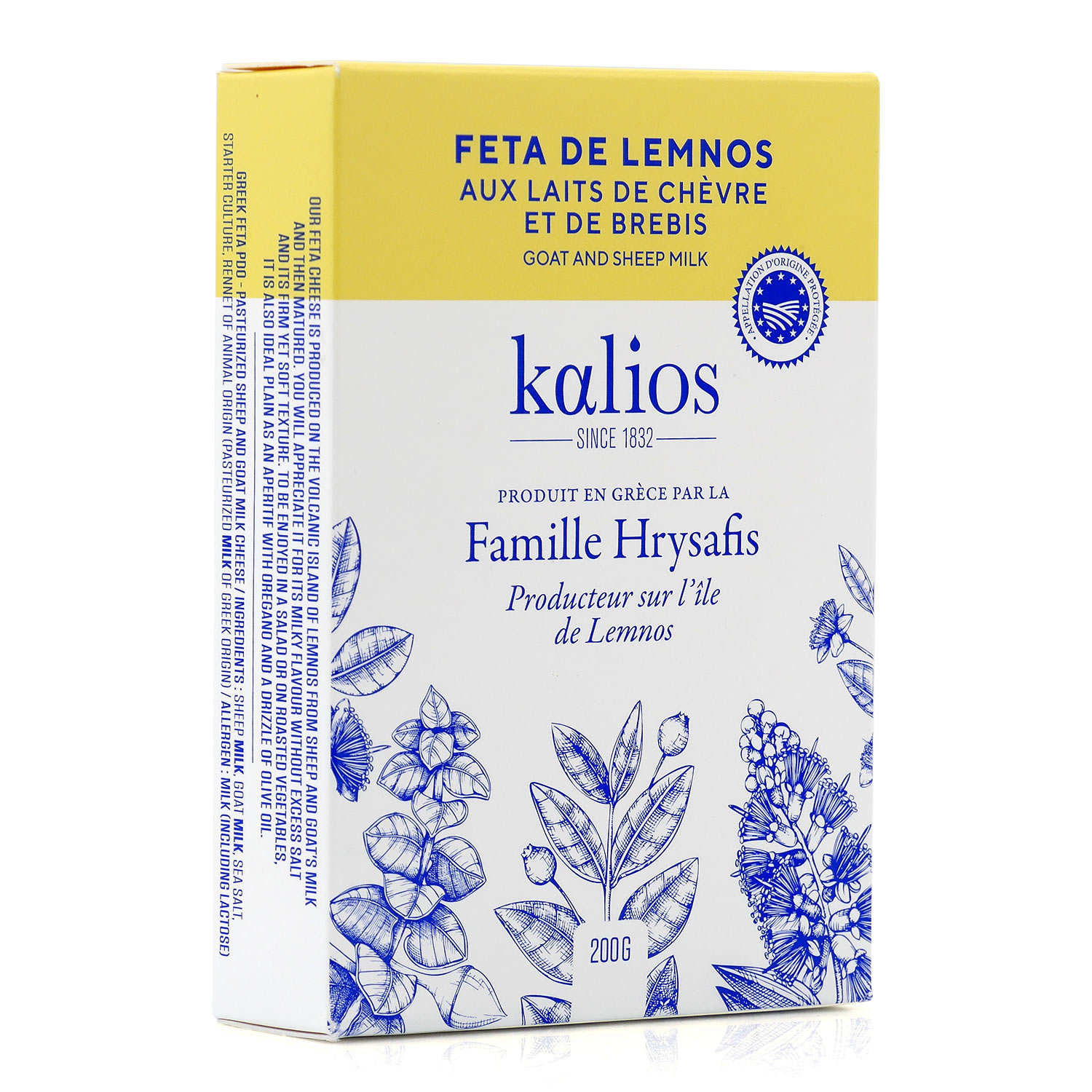 Véritable feta grecque artisanale AOP Lemnos sous vide