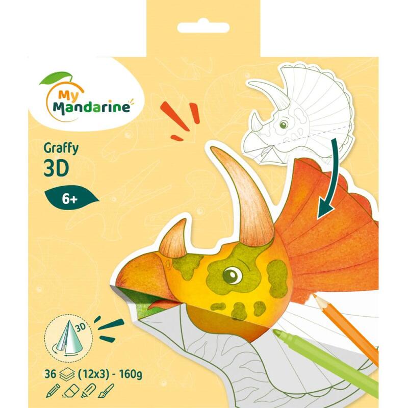 Graffy 3D, Dinosaures - Jaune