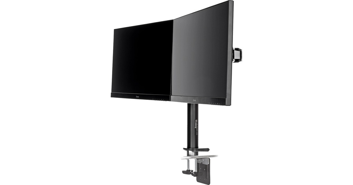 iiyamaDubbele bureausteun arm DS1002C-B1 monitorarm  (Zwart)