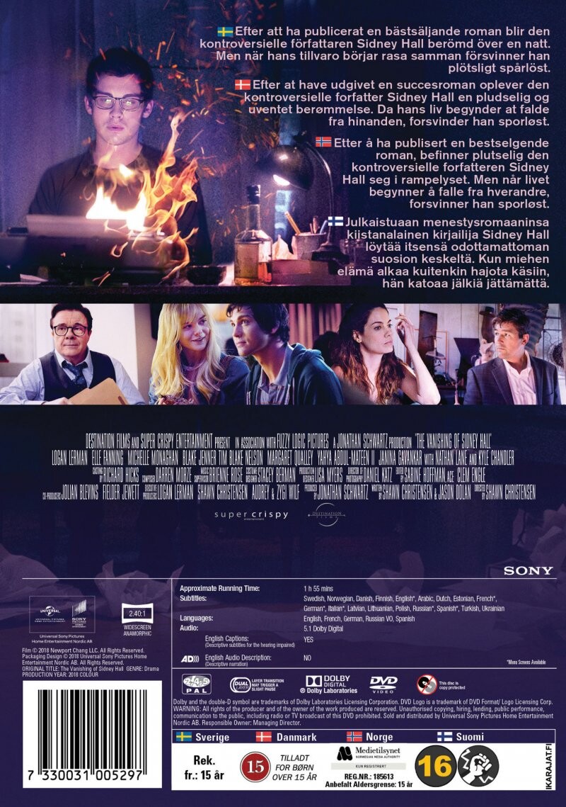 The Vanishing Of Sidney Hall - DVD