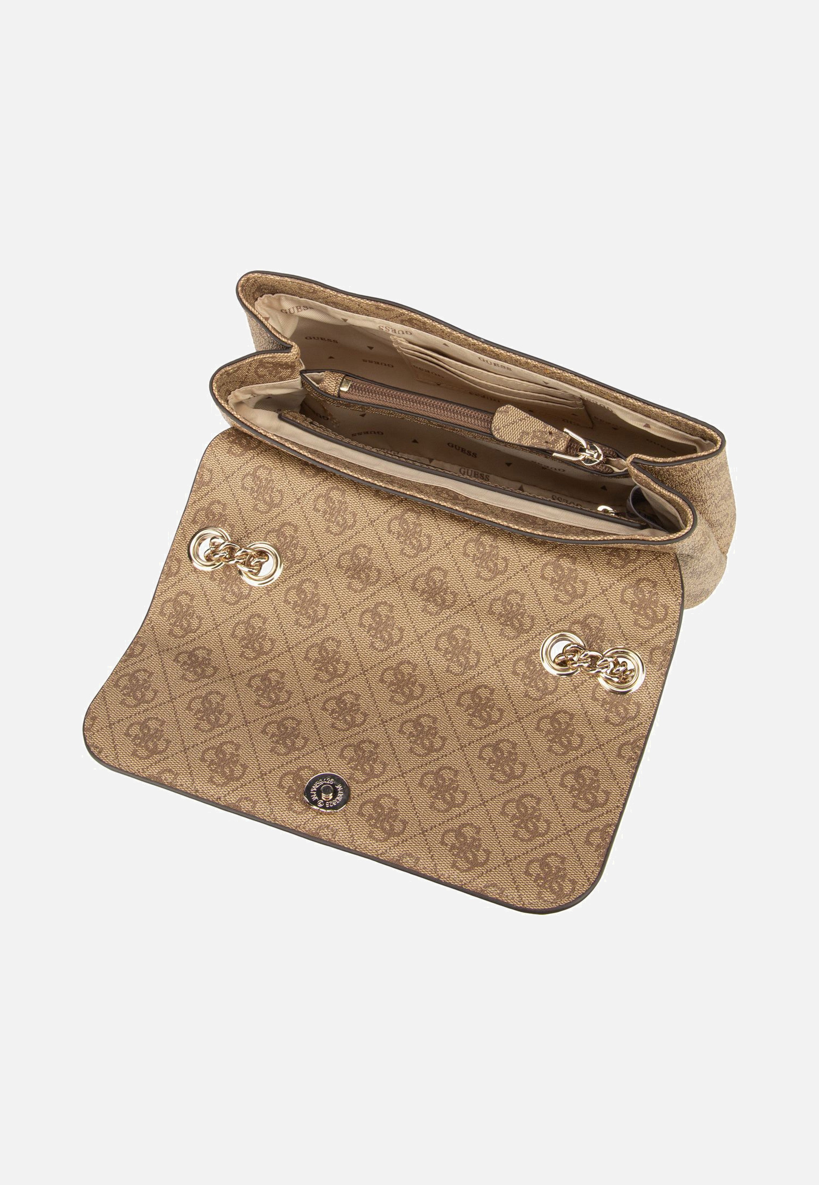 Eco Erica Conv Flap Logo 51020 Latte - Umhängetasche