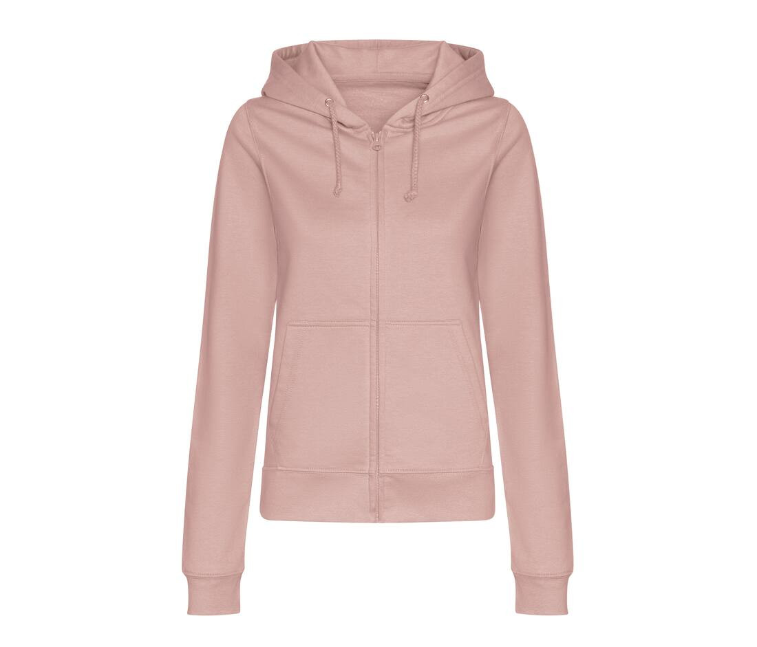 AWDIS JH050F - Hoodie Zippé Confort Femme en Coton Doux