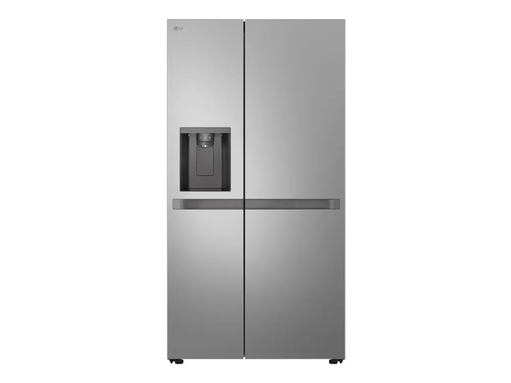 LG GSLC41PYPE - Køleskab/fryser - side-by-side med vanddispenser, isdispenser - bredde: 91.3 cm - dybde: 73.5 cm - højde: 179 cm - 641 liter - Klasse E - prime-sølv