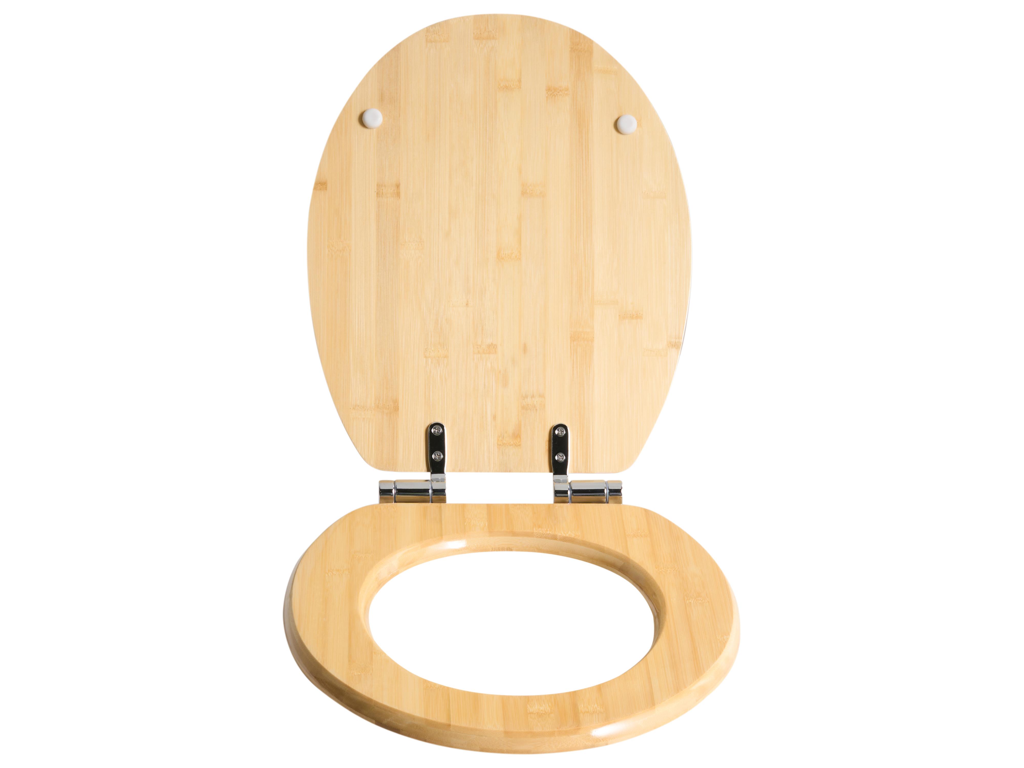 Toiletbril CUAREIM soft-close Bamboehout Lichtbruin