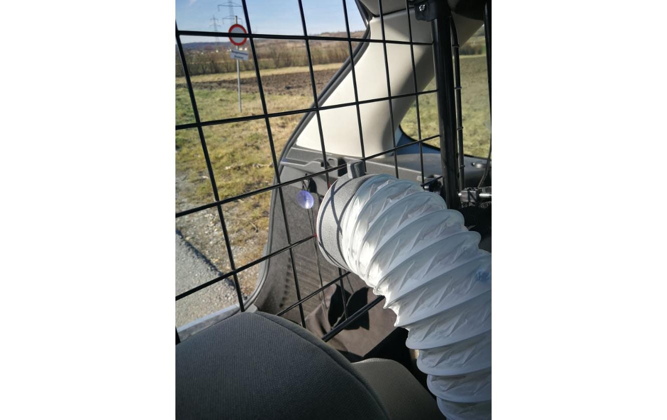 Lüftungsverlängerung Doggyfresh Air, WeissKühlsystem für den Kofferraum